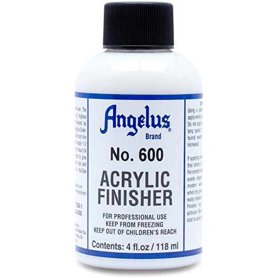 ANGELUS Acrylic Leather Paint Angelus - Acrylic Finisher - 4oz Bottle - Item #600