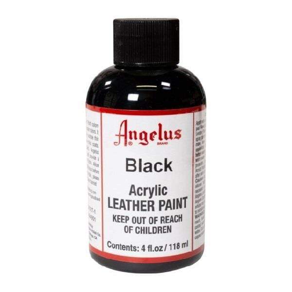 ANGELUS ACRYLIC LEATHER PAINT Angelus - Acrylic Leather Paint - 4oz - Black - item# 72004001