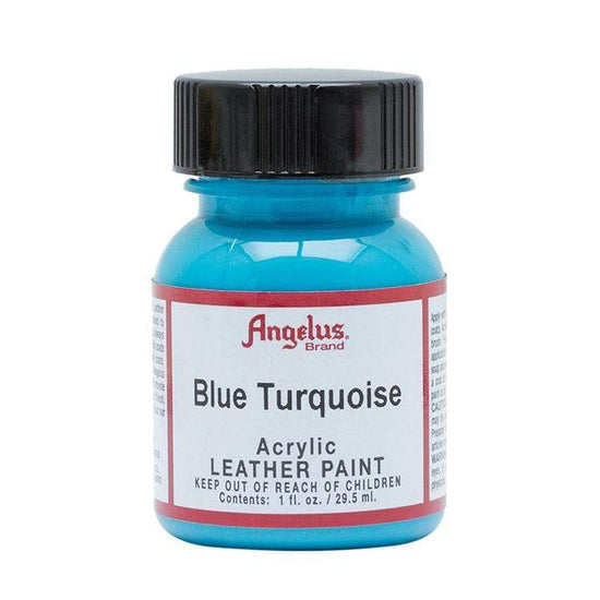 ANGELUS ACRYLIC LEATHER PAINT BLUE TURQ Angelus - Acrylic Leather Paint - 1oz