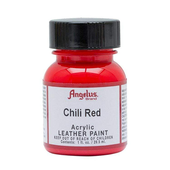 ANGELUS ACRYLIC LEATHER PAINT CHILI RED Angelus - Acrylic Leather Paint - 1oz