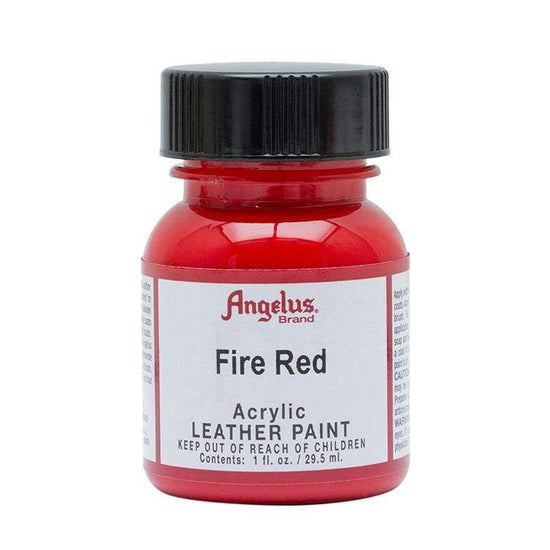 ANGELUS ACRYLIC LEATHER PAINT FIRE RED Angelus - Acrylic Leather Paint - 1oz