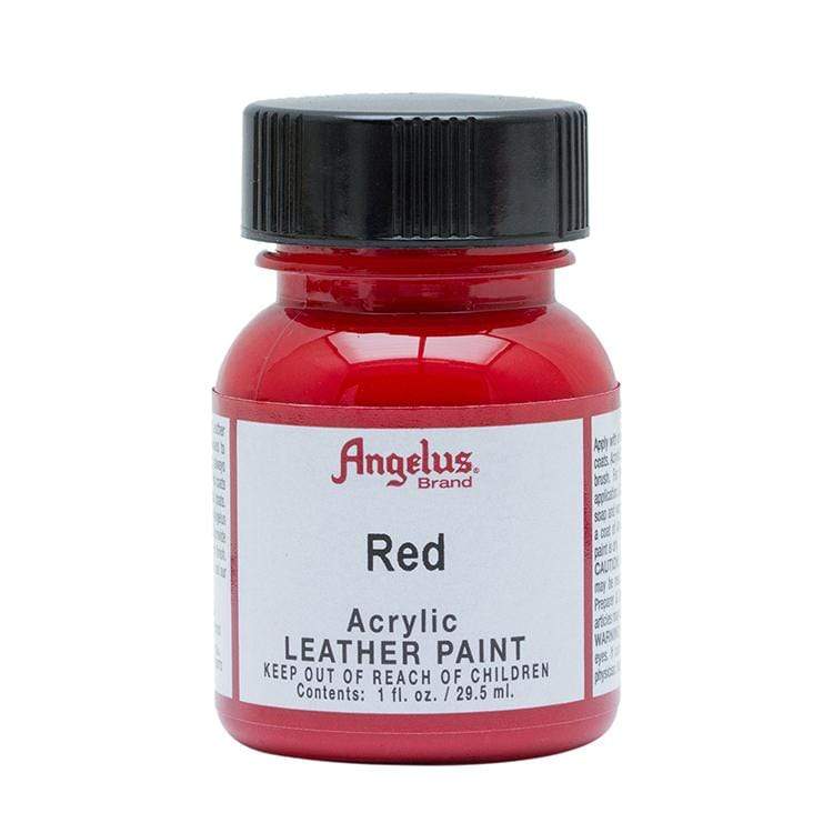 ANGELUS ACRYLIC LEATHER PAINT RED Angelus - Acrylic Leather Paint - 1oz
