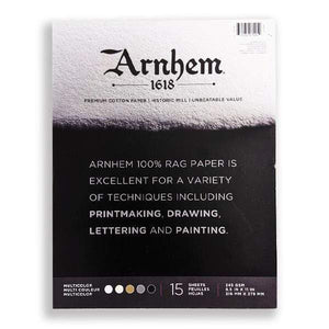 ARNHEM PAD Arnhem Pad - 8.5x11 - 15 Sheets - 100% Rag - item# 7095