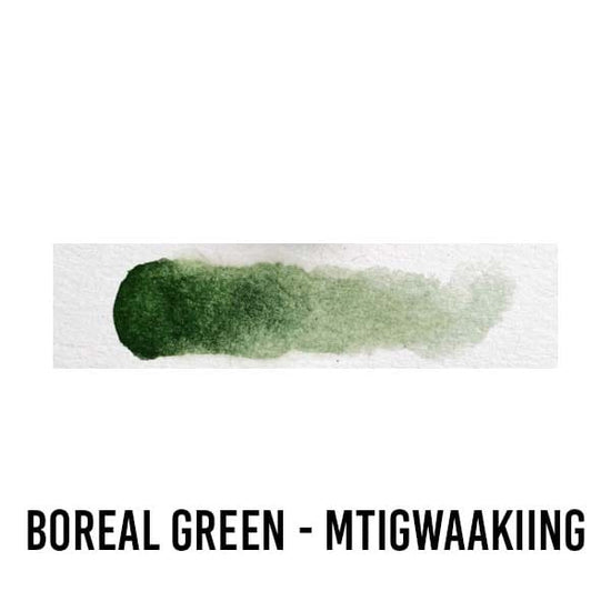 Beam Paints WATERCOLOUR HALF-PAN Boreal Green - Mtigwaakiing Beam - Watercolour Paintstones - Individual Colours
