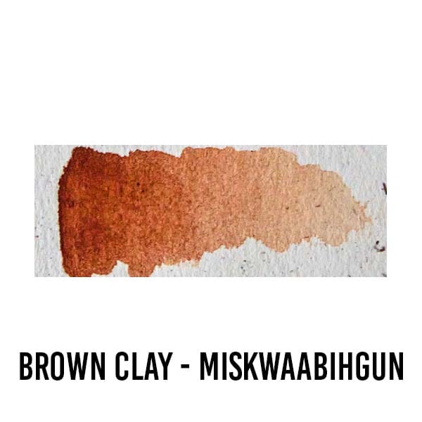 Beam Paints WATERCOLOUR HALF-PAN Brown Clay - Miskwaabihgun Beam - Watercolour Paintstones - Individual Colours