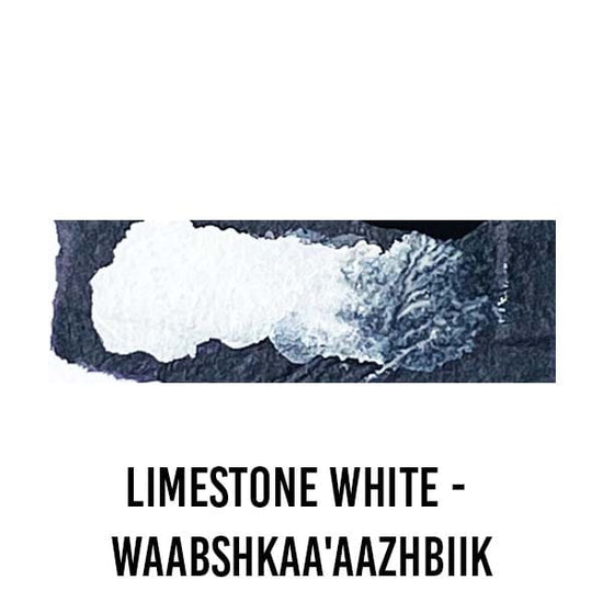 Beam Paints WATERCOLOUR HALF-PAN Limestone White - Waabshkaa'aazhbiik Beam - Watercolour Paintstones - Individual Colours