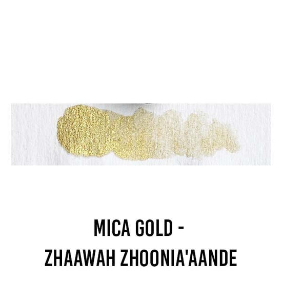 Beam Paints WATERCOLOUR HALF-PAN Mica Gold - Zhaawah Zhoonia'aande Beam - Watercolour Paintstones - Individual Colours
