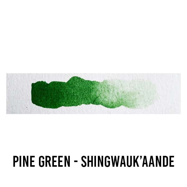 Beam Paints WATERCOLOUR HALF-PAN Pine Green - Shingwauk’aande Beam - Watercolour Paintstones - Individual Colours