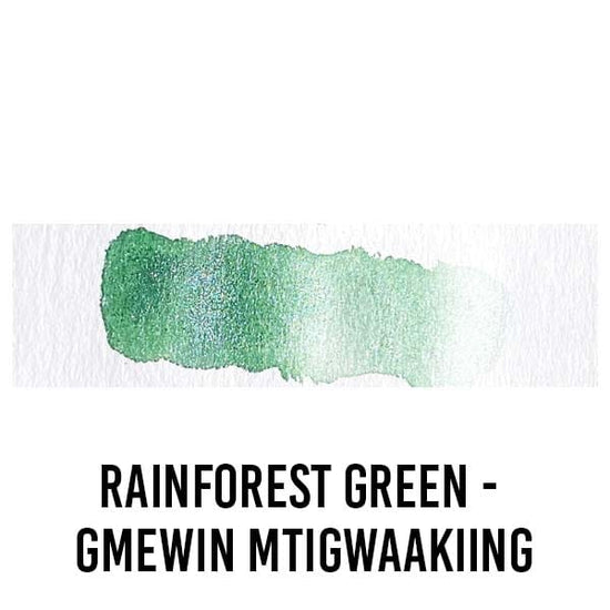 Beam Paints WATERCOLOUR HALF-PAN Rainforest Green - Gmewin Mtigwaakiing Beam - Watercolour Paintstones - Individual Colours