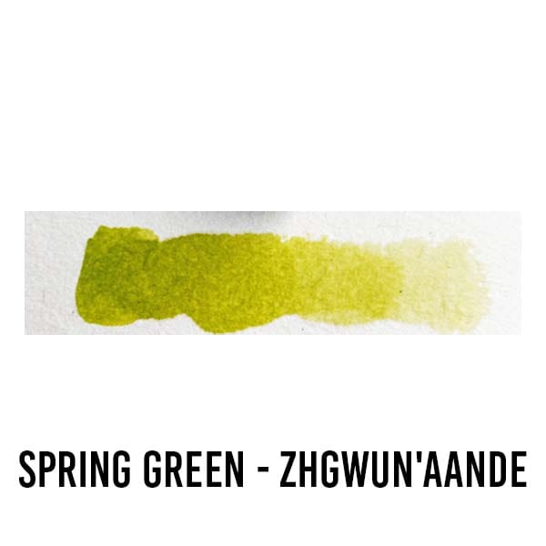 Beam Paints WATERCOLOUR HALF-PAN Spring Green - Zhgwun'aande Beam - Watercolour Paintstones - Individual Colours