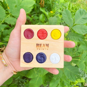 BEAM WATERCOLOUR PALETTE Beam - Watercolour - Pine Palette - 6 Colours - Mixing 6