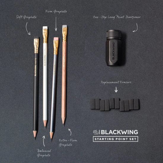 BLACKWING Graphite Pencil Set Blackwing - Starting Point Set - 6 Pieces