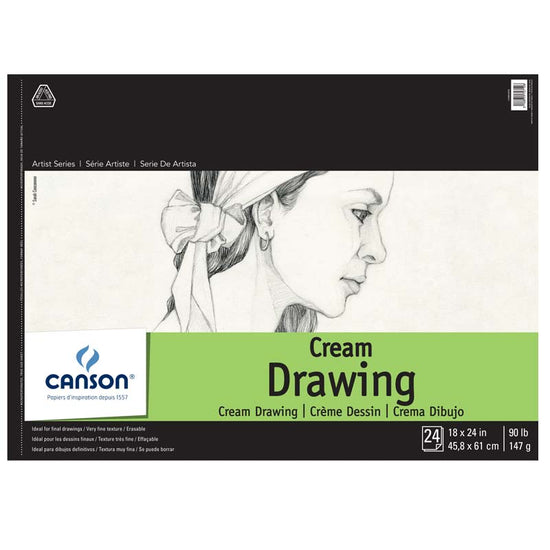 Load image into Gallery viewer, CANSON AS 1557 CREAM Canson AS 1557 Cream Pad 18x24&amp;quot; 100510976
