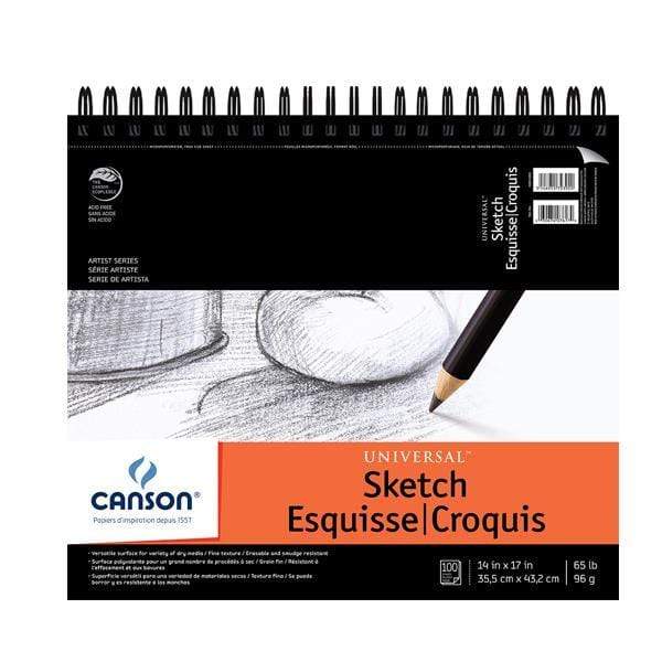 Canson Universal Sketch Book 9X12-100 Sheets