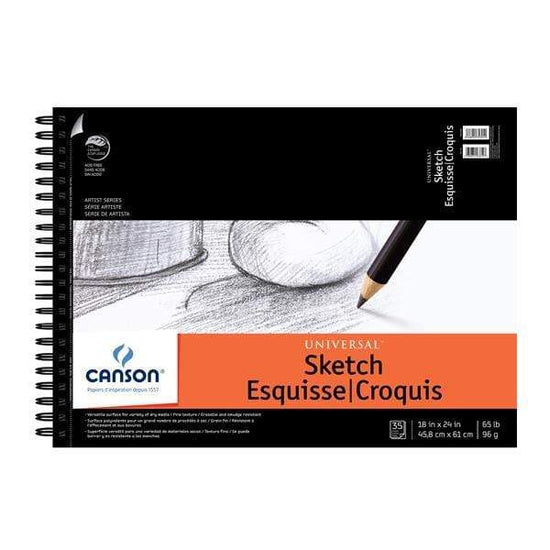 CANSON AS UNIVERSAL SKETCH Canson Universal Sketch Pad 18x24"