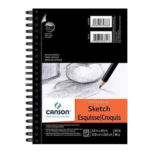 Load image into Gallery viewer, CANSON AS UNIVERSAL SKETCH Canson Universal Sketch Pad 5.5x8.5&amp;quot;
