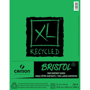 CANSON Bristol - Double Sided Canson - XL - Recycled Bristol Pad - 11x14" - Item #100510933