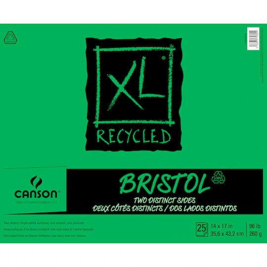 CANSON Bristol - Double Sided Canson - XL - Recycled Bristol Pad - 14x17" - Item #100510934