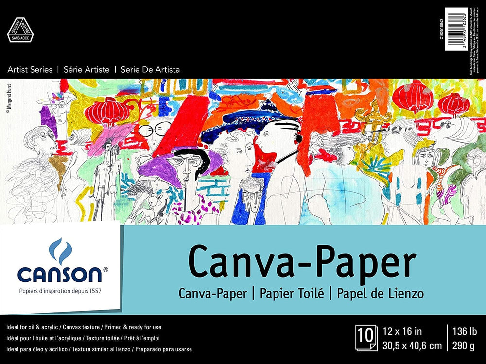 CANSON CANVA PAPER Canson Canva Paper Pad 12x16" C100510842