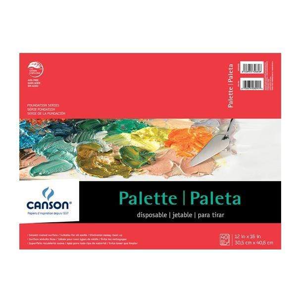 Canson XL Disposable Palette Paper 12x16, 40 Sheets