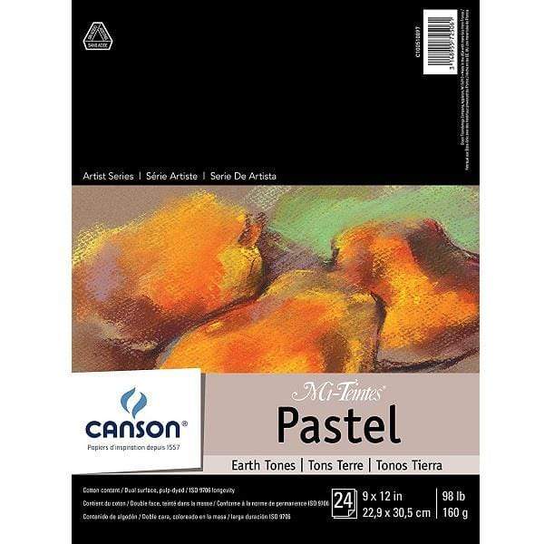 CANSON MI-TEINTES PAD Canson Mi-Teintes Pastel Pad 9x12" - Earth Tones