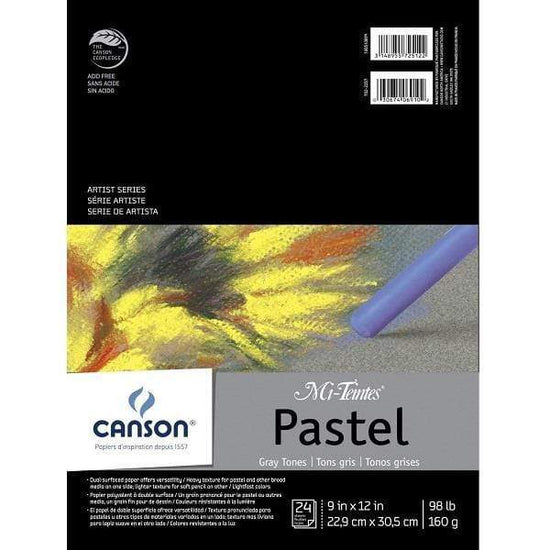 CANSON MI-TEINTES PAD Canson Mi-Teintes Pastel Pad 9x12" - Gray Tones