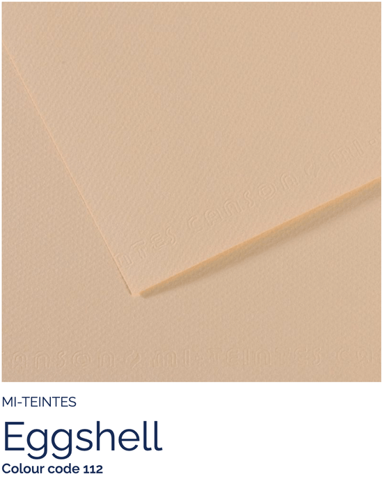 CANSON Pastel Paper EGGSHELL 112 Canson - Mi-Teintes - Pastel Paper - 19 x 25" Sheets - (Attention: To be able to ship this item you must order a minimum of 10. Any other quantity of items ordered qualify for curbside or in-store pick up only.)