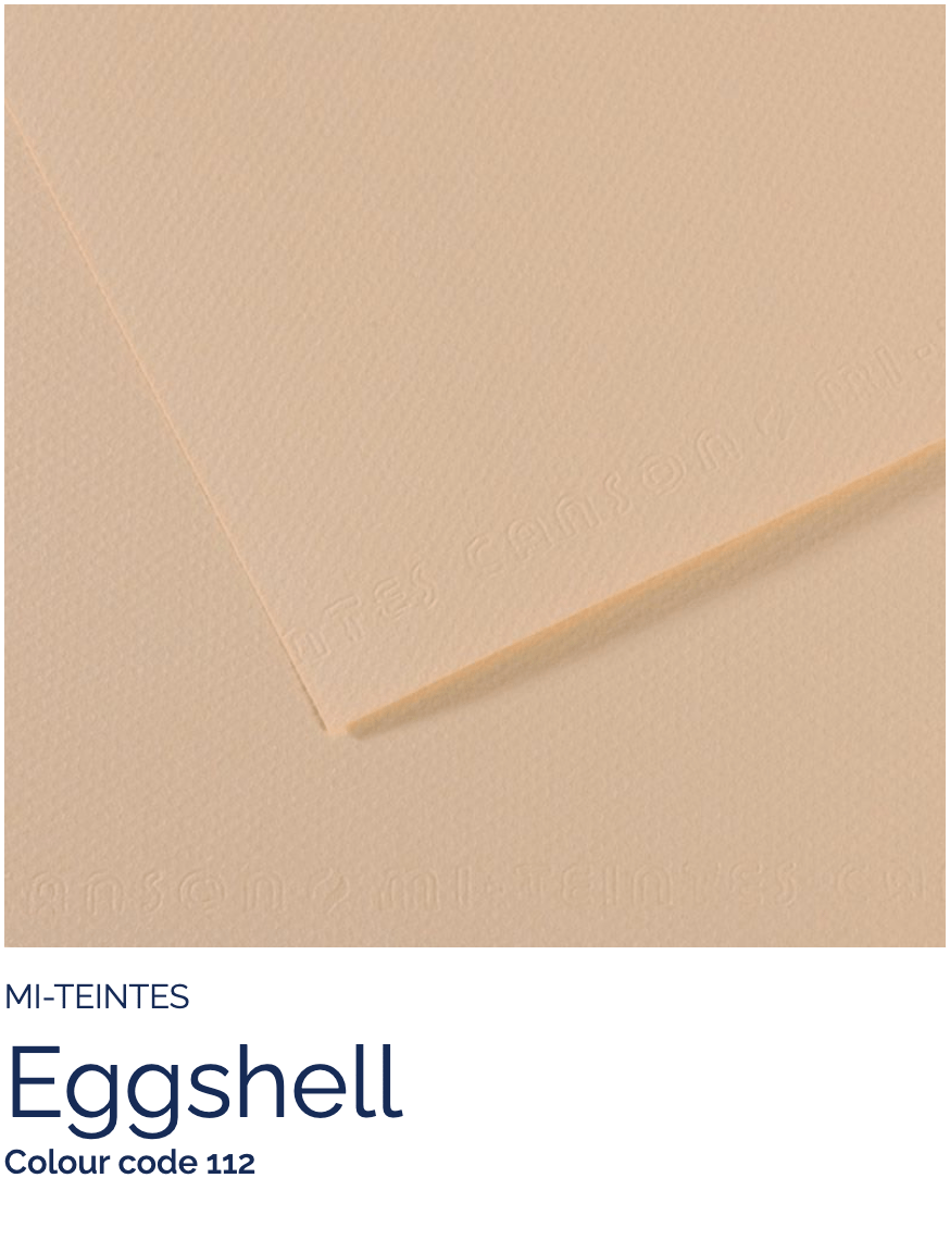 CANSON Pastel Paper EGGSHELL 112 Canson - Mi-Teintes - Pastel Paper - 8.5 x 11" Sheets - (Attention: To be able to ship this item you must order a minimum of 10. Any other quantity of items ordered qualify for curbside or in-store pick up only.)