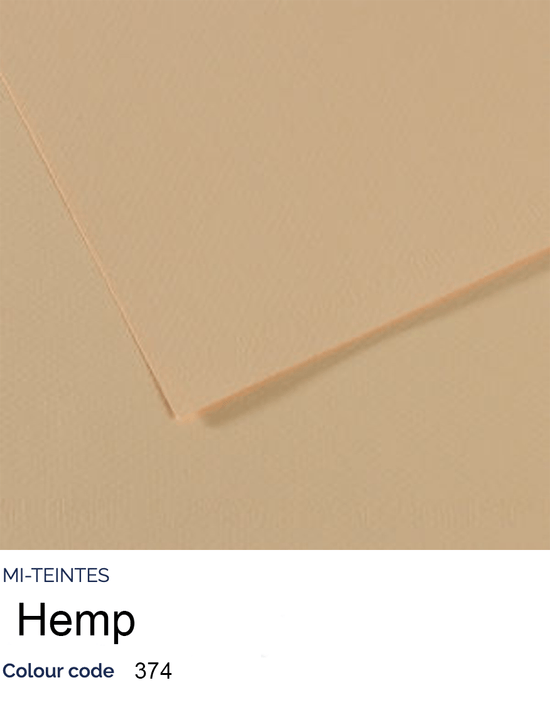 CANSON Pastel Paper HEMP 374 Canson - Mi-Teintes - Pastel Paper - 8.5 x 11" Sheets