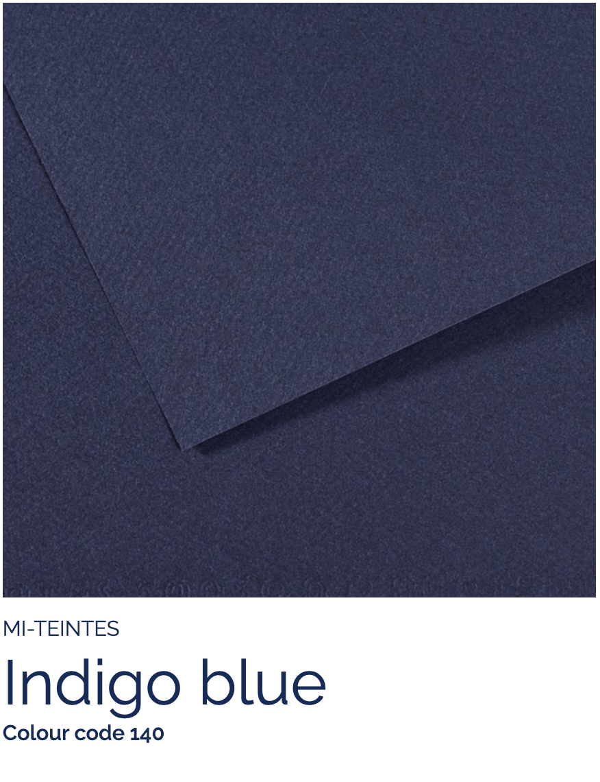 CANSON Pastel Paper INDIGO BLUE 140 Canson - Mi-Teintes - Pastel Paper - 19 x 25" Sheets - (Attention: To be able to ship this item you must order a minimum of 10. Any other quantity of items ordered qualify for curbside or in-store pick up only.)