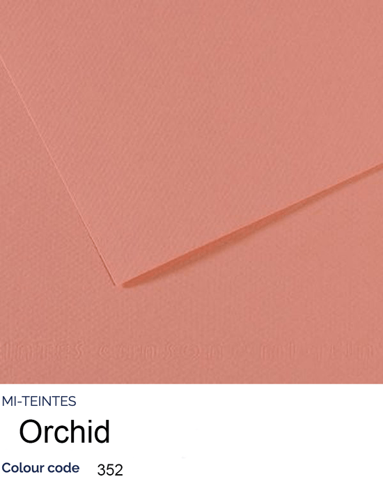 CANSON Pastel Paper ORCHID 352 Canson - Mi-Teintes - Pastel Paper - 8.5 x 11" Sheets - (Attention: To be able to ship this item you must order a minimum of 10. Any other quantity of items ordered qualify for curbside or in-store pick up only.)