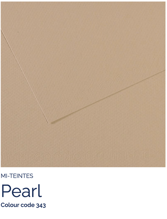 CANSON Pastel Paper PEARL 343 Canson - Mi-Teintes - Pastel Paper - 19 x 25" Sheets - (Attention: To be able to ship this item you must order a minimum of 10. Any other quantity of items ordered qualify for curbside or in-store pick up only.)