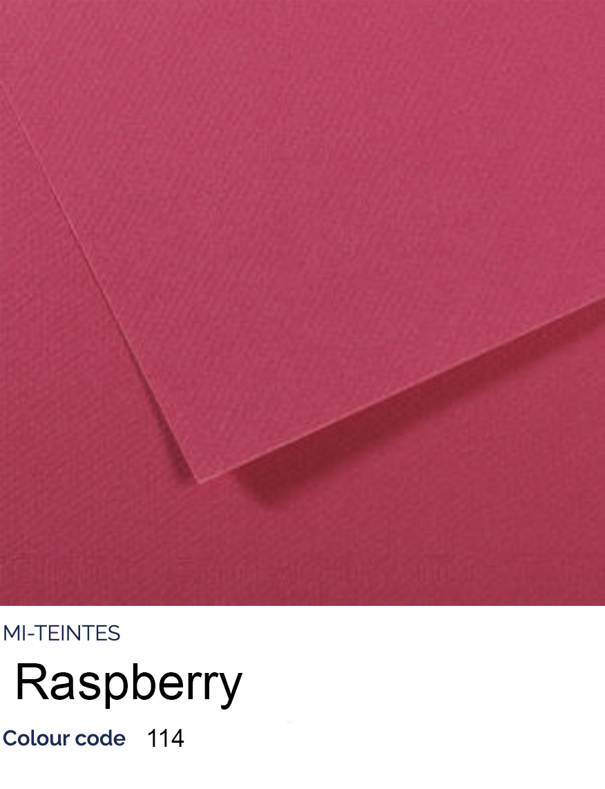 CANSON Pastel Paper RASPBERRY 114 Canson - Mi-Teintes - Pastel Paper - 19 x 25" Sheets - (Attention: To be able to ship this item you must order a minimum of 10. Any other quantity of items ordered qualify for curbside or in-store pick up only.)