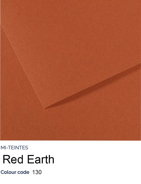 CANSON Pastel Paper RED EARTH 130 Canson - Mi-Teintes - Pastel Paper - 8.5 x 11" Sheets - (Attention: To be able to ship this item you must order a minimum of 10. Any other quantity of items ordered qualify for curbside or in-store pick up only.)