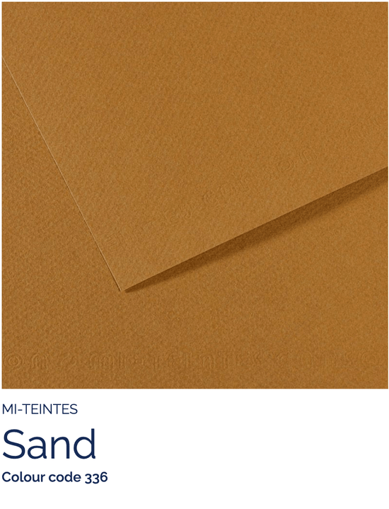 CANSON Pastel Paper SAND 336 Canson - Mi-Teintes - Pastel Paper - 19 x 25" Sheets - (Attention: To be able to ship this item you must order a minimum of 10. Any other quantity of items ordered qualify for curbside or in-store pick up only.)