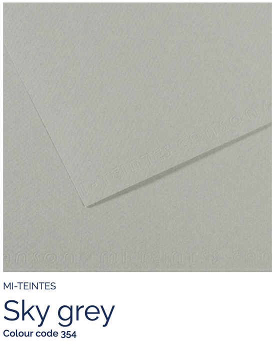 CANSON Pastel Paper SKY BLUE 354 Canson - Mi-Teintes - Pastel Paper - 8.5 x 11" Sheets