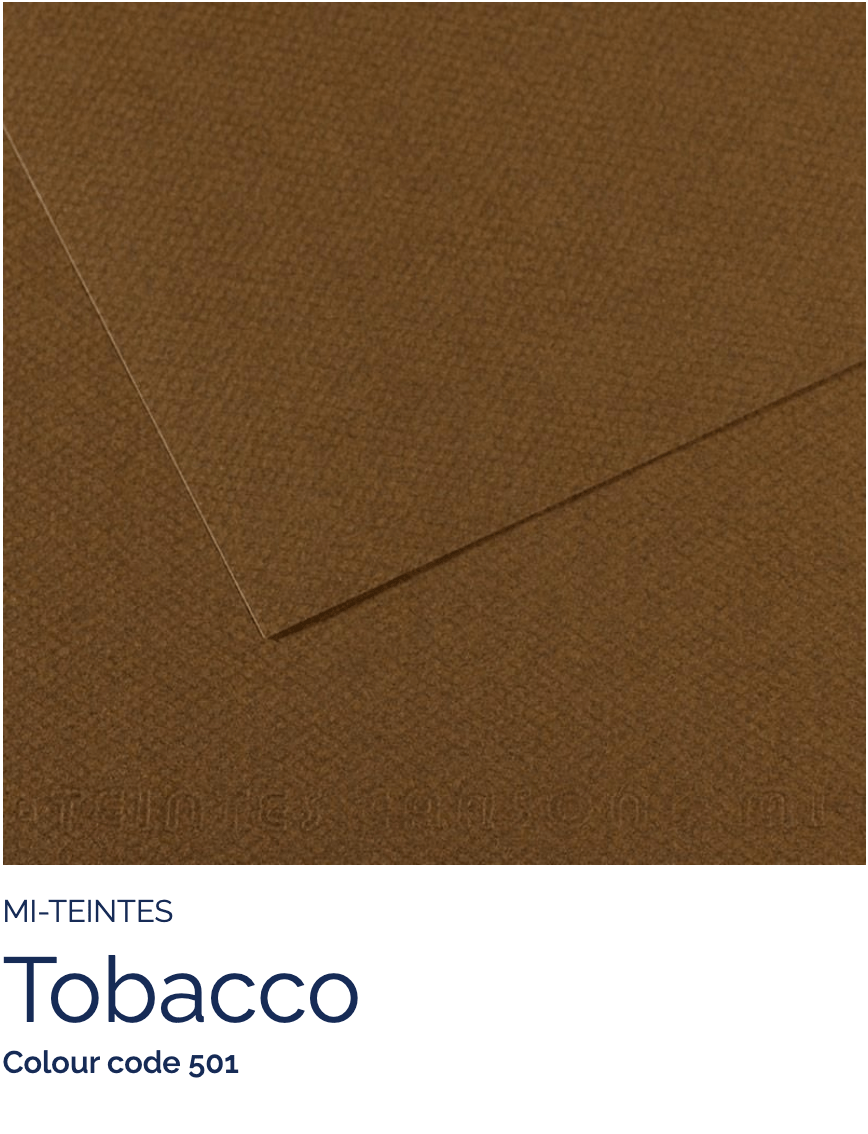 CANSON Pastel Paper TOBACCO 501 Canson - Mi-Teintes - Pastel Paper - 19 x 25" Sheets - (Attention: To be able to ship this item you must order a minimum of 10. Any other quantity of items ordered qualify for curbside or in-store pick up only.)