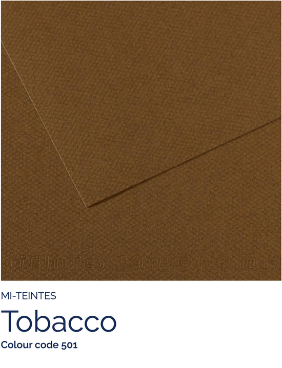 CANSON Pastel Paper TOBACCO 501 Canson - Mi-Teintes - Pastel Paper - 8.5 x 11" Sheets - (Attention: To be able to ship this item you must order a minimum of 10. Any other quantity of items ordered qualify for curbside or in-store pick up only.)
