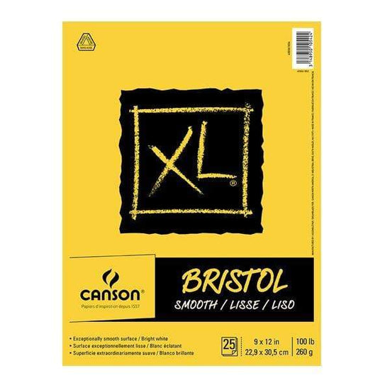 CANSON XL BRISTOL SMOOTH Canson XL Bristol Pad Smooth 9x12"