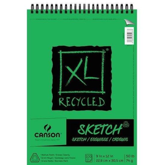 CANSON XL RECYCLE SKETCH Canson XL Recycled Sketch Pad 9x12" (Top Wire)