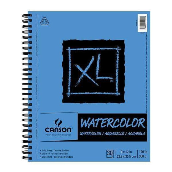 CANSON XL WATERCOLOUR Canson XL Watercolour Pad 9x12" - Coil Bound