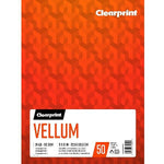 CLEARPRINT VELLUM Clearprint - Vellum - 9x12" - 50 Sheets - 24lb - 90gsm - Transparent