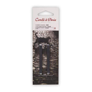 CONTE CRAYON 2PK BLISTER BLACK 2B 2460-2B Conte 2 Pack
