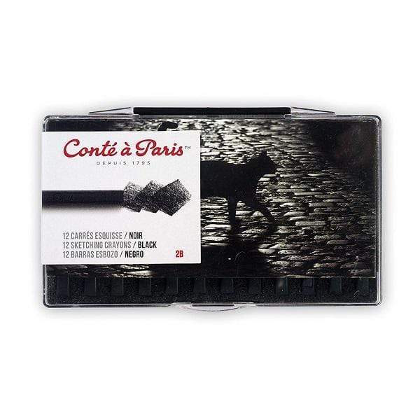 Conte Crayon 2pk, Black 2B - Sam Flax Atlanta