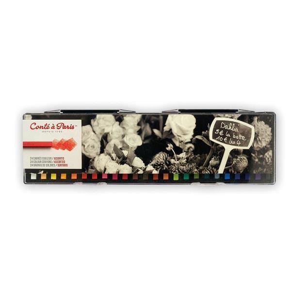Load image into Gallery viewer, CONTE CRAYON SET Conte Set of 24 Assorted Colours
