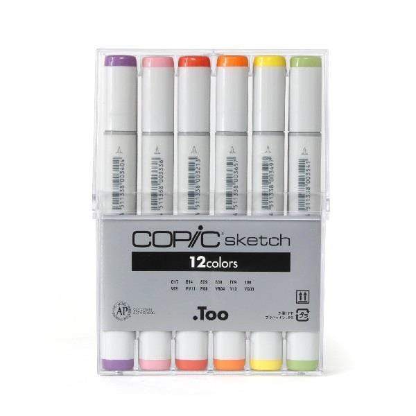 COPIC MARKER SET Copic - Marker Set - 12 Colours - Basic Set - item# CMSB12