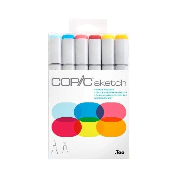 COPIC MARKER SET Copic - Marker Set - 6 Colours - Perfect Primaries - item# CMSPRIMARIES