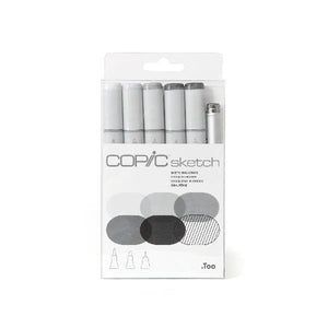 
                
                    Load image into Gallery viewer, COPIC MARKER SET Copic - Marker Set - 6 Colours - Sketching Grays - item# CMSNGRAY
                
            