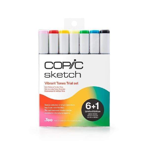 
                
                    Load image into Gallery viewer, COPIC MARKER SET Copic - Marker Set - 7 Colours - Vibrant Tones Trial Set - item# CMSVIB7LTD
                
            