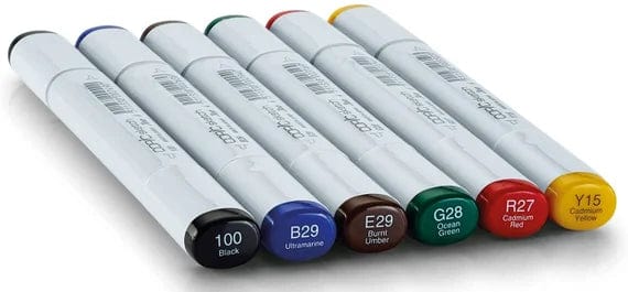 Copic - Sketch Marker Set - 6 Colours - Bold Primaries
